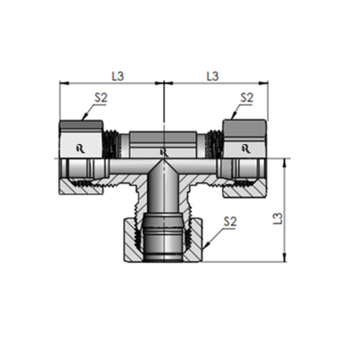 T-S Equal Tee Union - Image 2