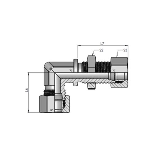 WSV-L Bulkhead Union Elbow - Image 2