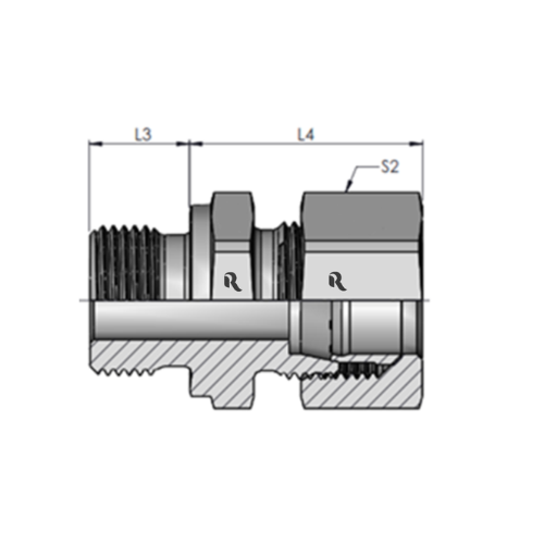 GE-R-S Parallel Male Stud - Image 2