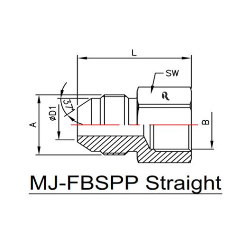 RJ7003-00-00 - MJ-FBSPP STRAIGHT