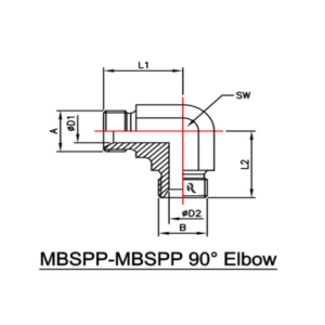 RJ9222-00-00 - MBSPP-MBSPP 90° ELBOW