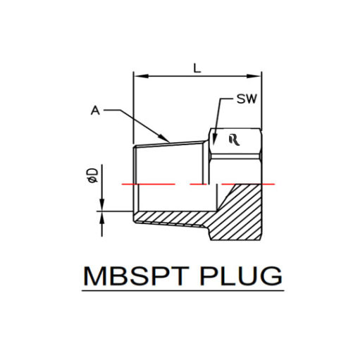 RJ9500-P-00 - MBSPT PLUG