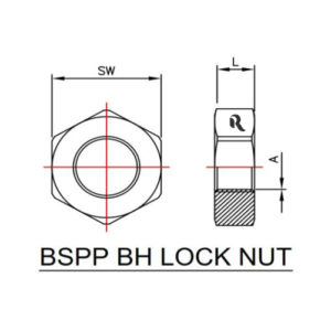 RJ9925-00 - BSPP BH LOCK NUT