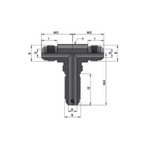 RJ2703-00-00-00 Series MJ-MJ-MJ BULKHEAD TEE