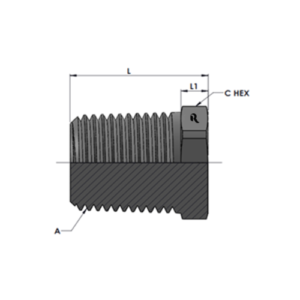 RJ5406-P-00 Series EXTERNAL HEX PIPE PLUG