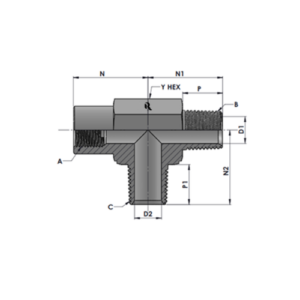 RJ5603-00-00-00 Series MP-FP-MP TEE
