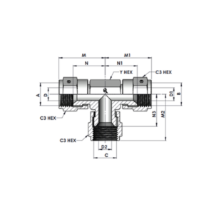 RJ6606-00-00-00 Series FJS-FJS-FJS TEE