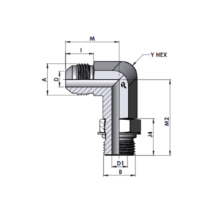 RJ6801-L-00-00 Series MJ-MAORB 90° LONG