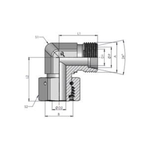 EW-L Swivel Nut Elbow