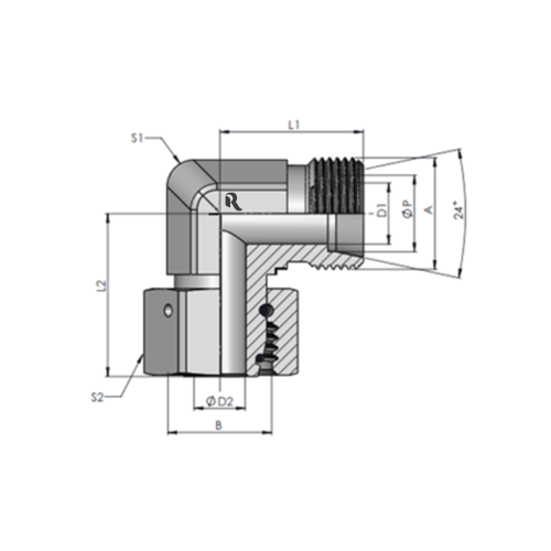 EW-S Swivel Nut Elbow