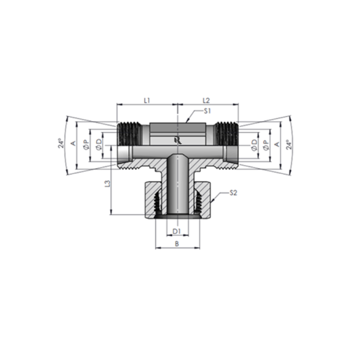 EVT-S Swivel Branch Tee - Image 2