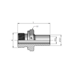 EVGE-R-L Stand Pipe Adaptor With Nut And Ferrule
