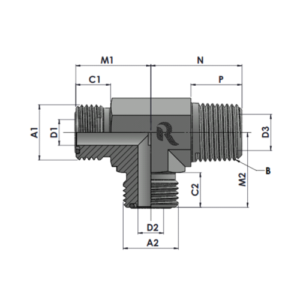 RJFS2605-00-00-00 Series MFS-MP-MFS TEE